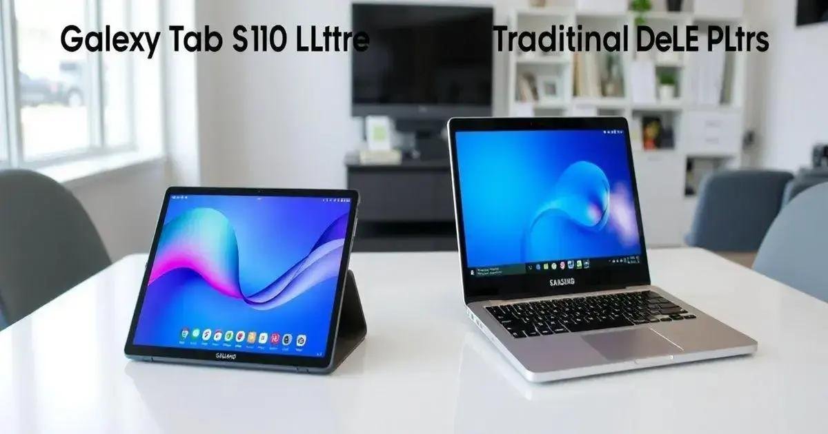 Comparação com Notebooks e Laptops