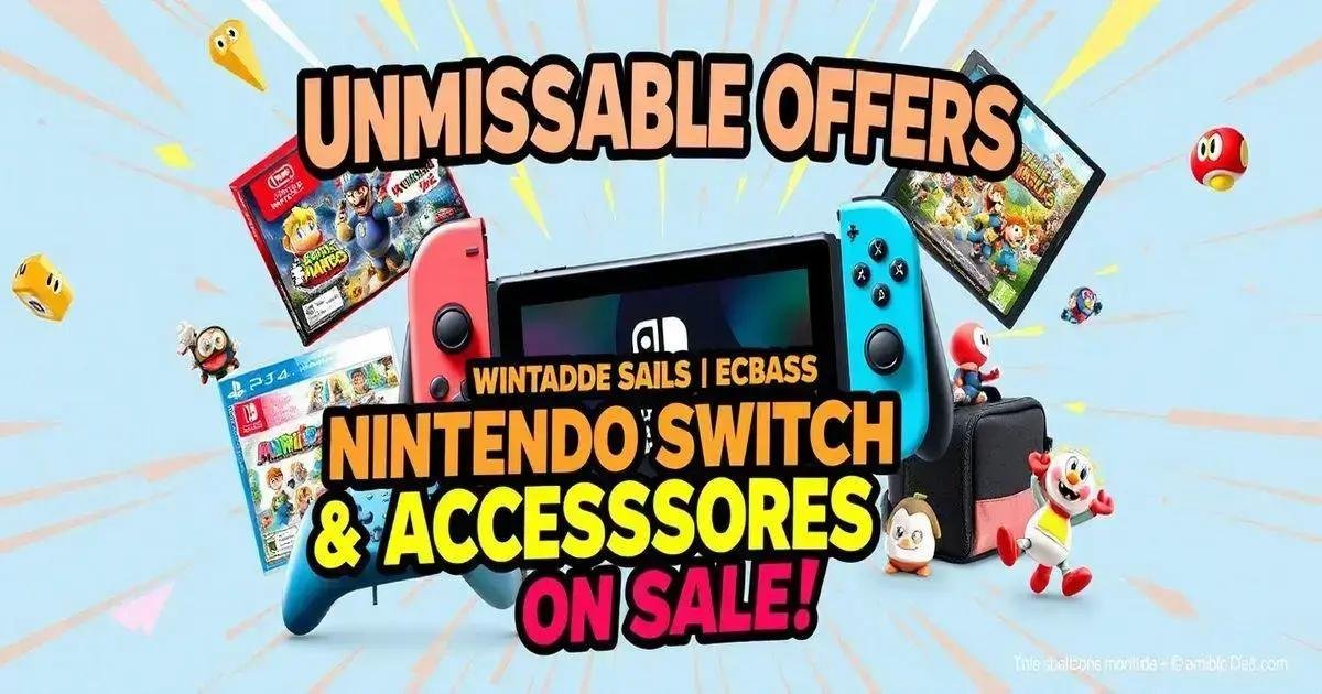 Ofertas Imperdíveis: Nintendo Switch e Acessórios em Promoção
