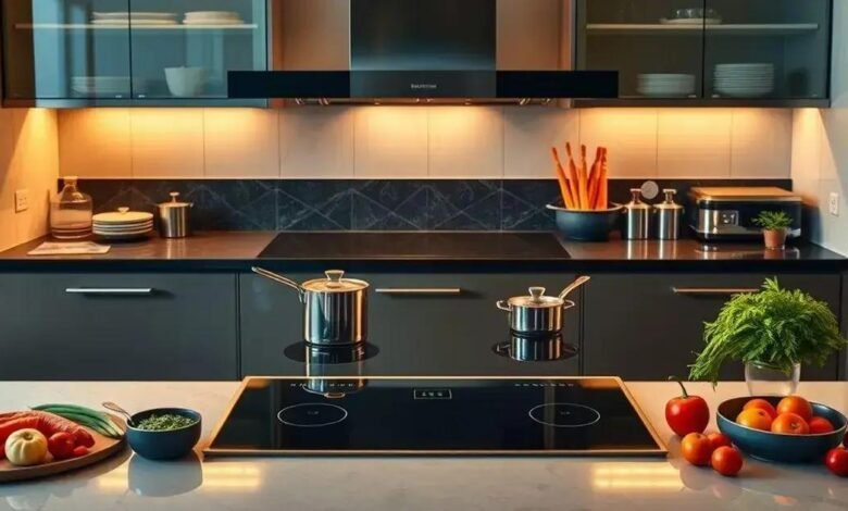 4 Modelos Modernos de Fogão de Indução 5 Bocas