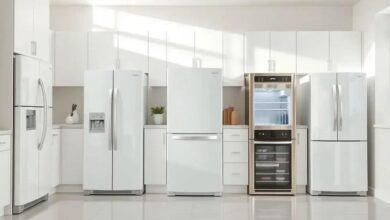 5 Modelos de Geladeira Branca para Cozinhas Clean