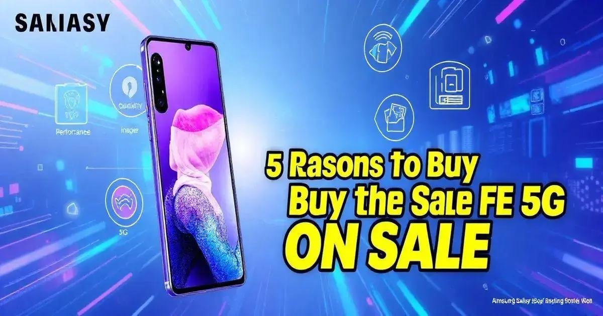 5 Motivos para Comprar o Galaxy S24 FE 5G em Promoção