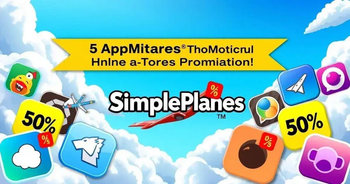 5 Promoções na App Store: SimplePlanes e Mais Ofertas Imperdíveis