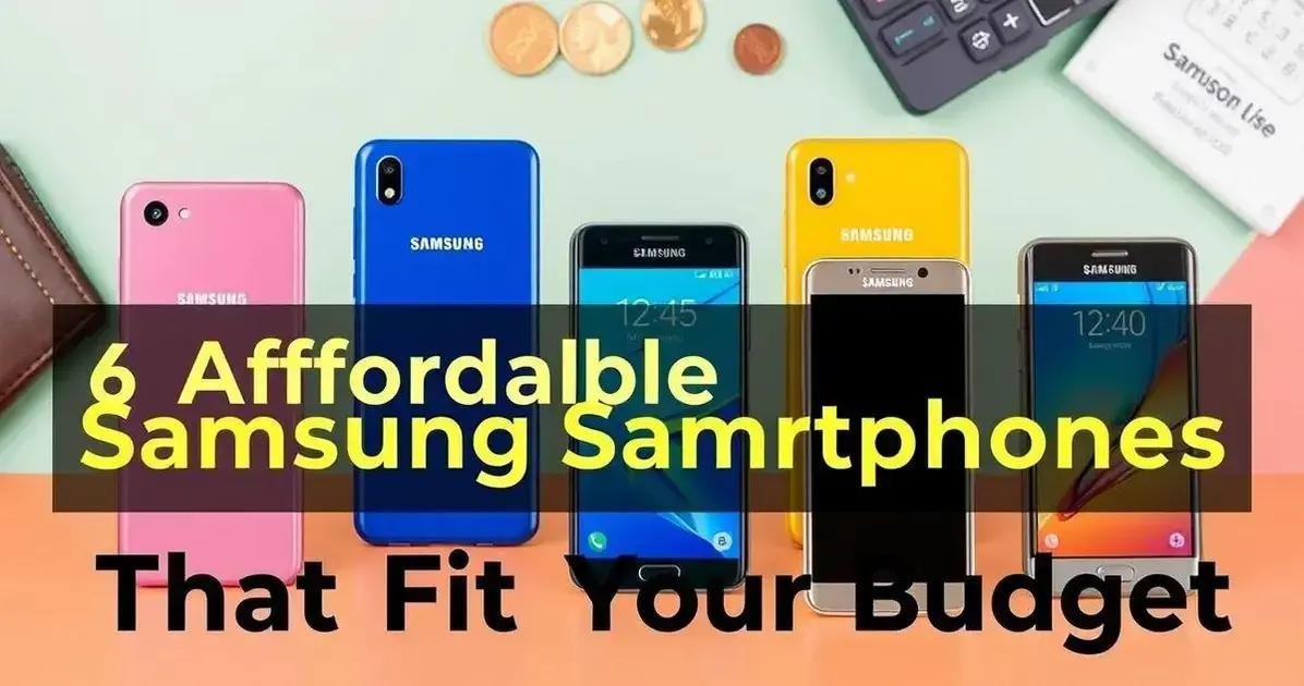 6 Celulares Baratos da Samsung que Cabem no Seu Bolso