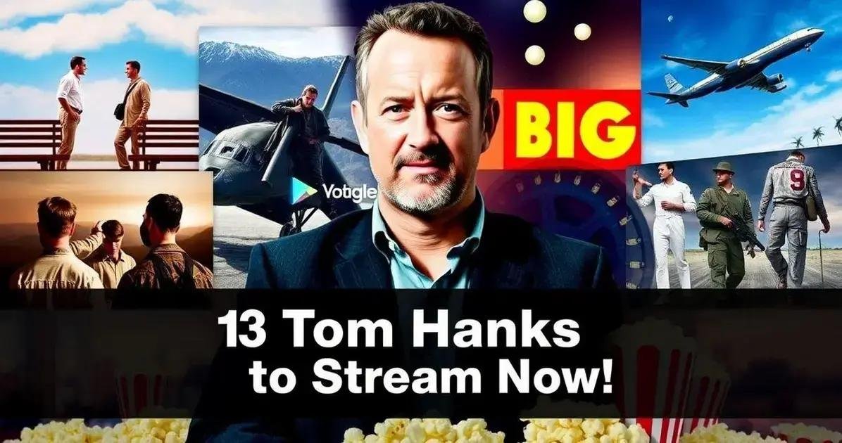 8 Filmes com Tom Hanks para Assistir Online no Streaming