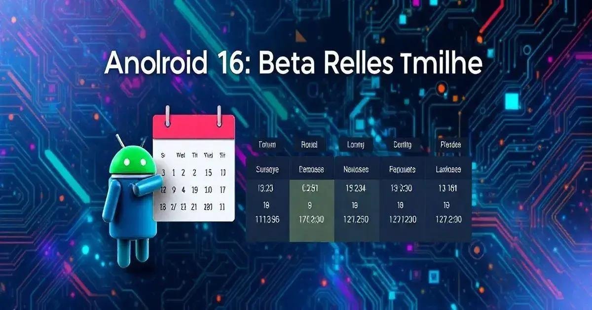 Android 16: Datas de Lançamento das Primeiras Versões Beta