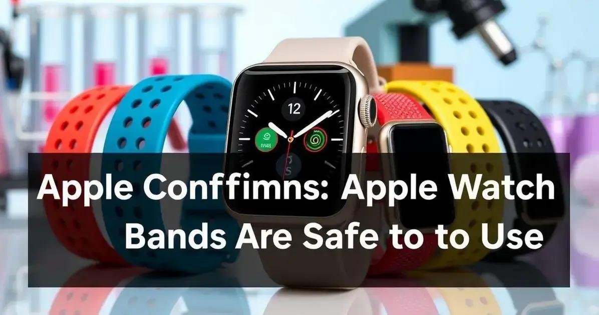 Apple Garante: Pulseiras do Apple Watch São Seguras para Uso