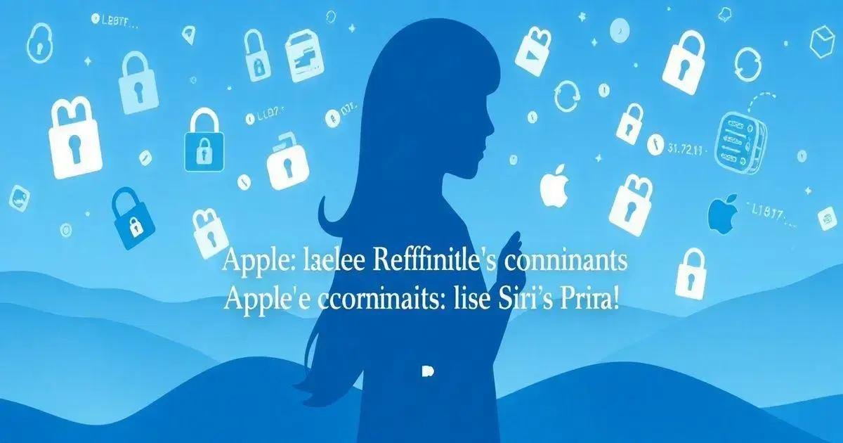 Apple Reitera Compromisso com Privacidade da Siri Após Acordo