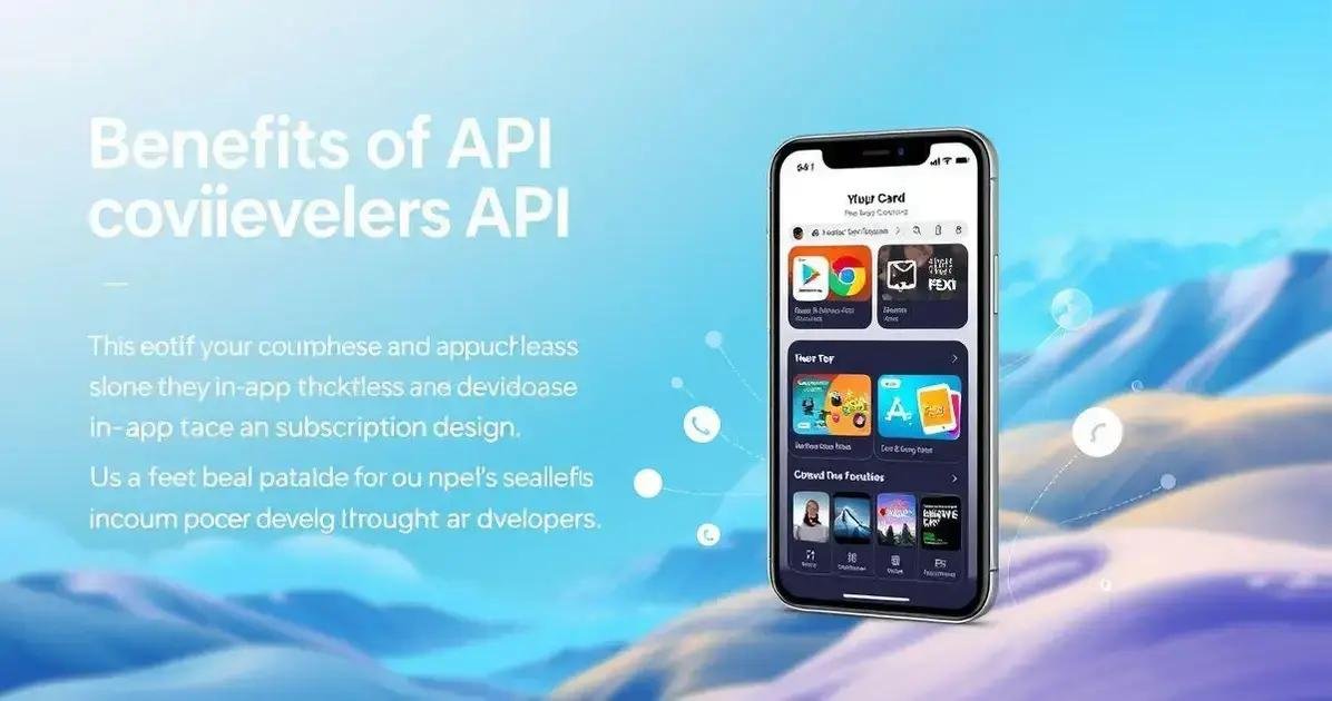 Benefícios da API para Desenvolvedores