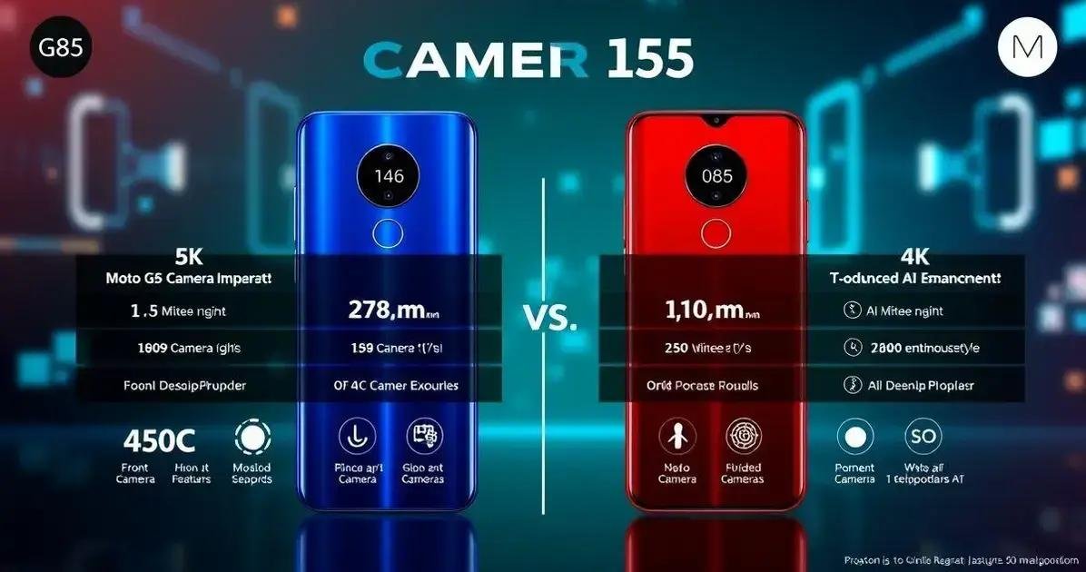 Câmeras: Qual a Melhor Opção entre Moto G85 e Moto G75?