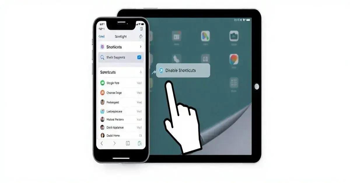 Como Desativar Atalhos no Spotlight do iPhone e iPad
