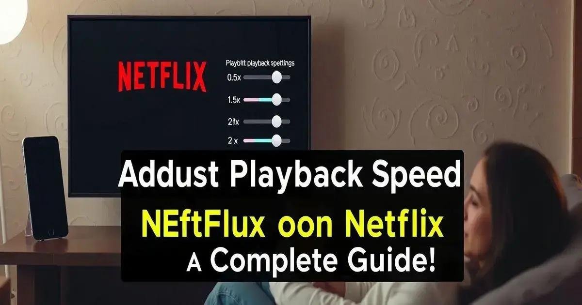 Como Mudar a Velocidade de Reprodução na Netflix: Guia Completo