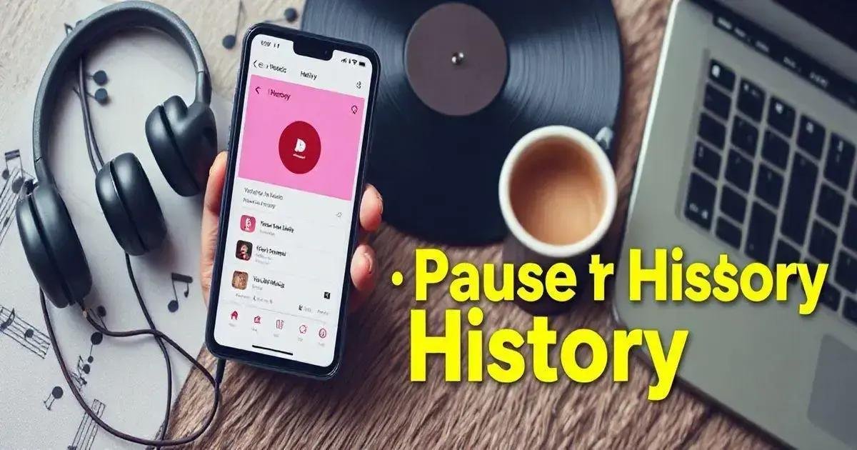 Como pausar o histórico de visualização no YouTube Music