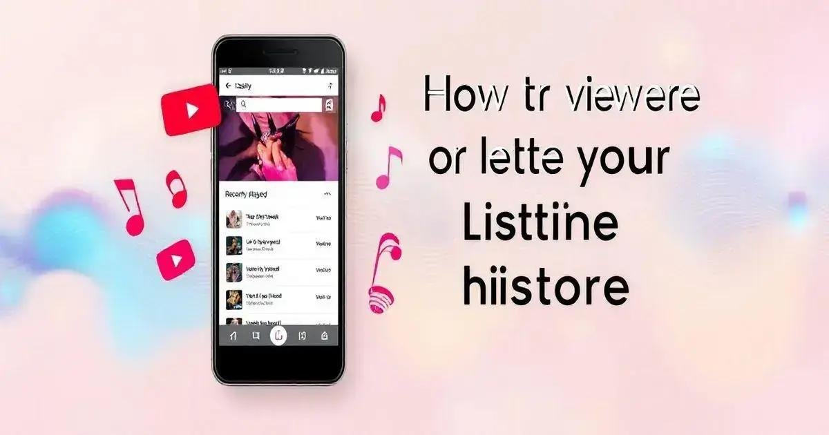 Como visualizar ou excluir o histórico de visualização no YouTube Music