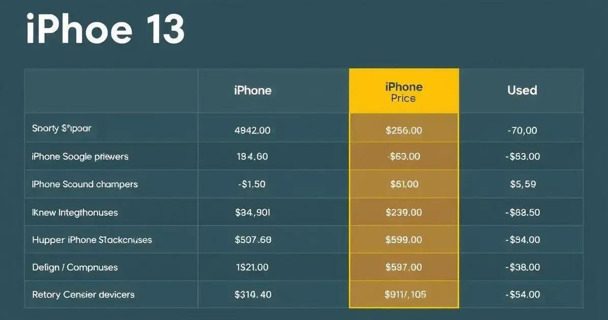 Comparação de preços do Iphone 13 em 2025