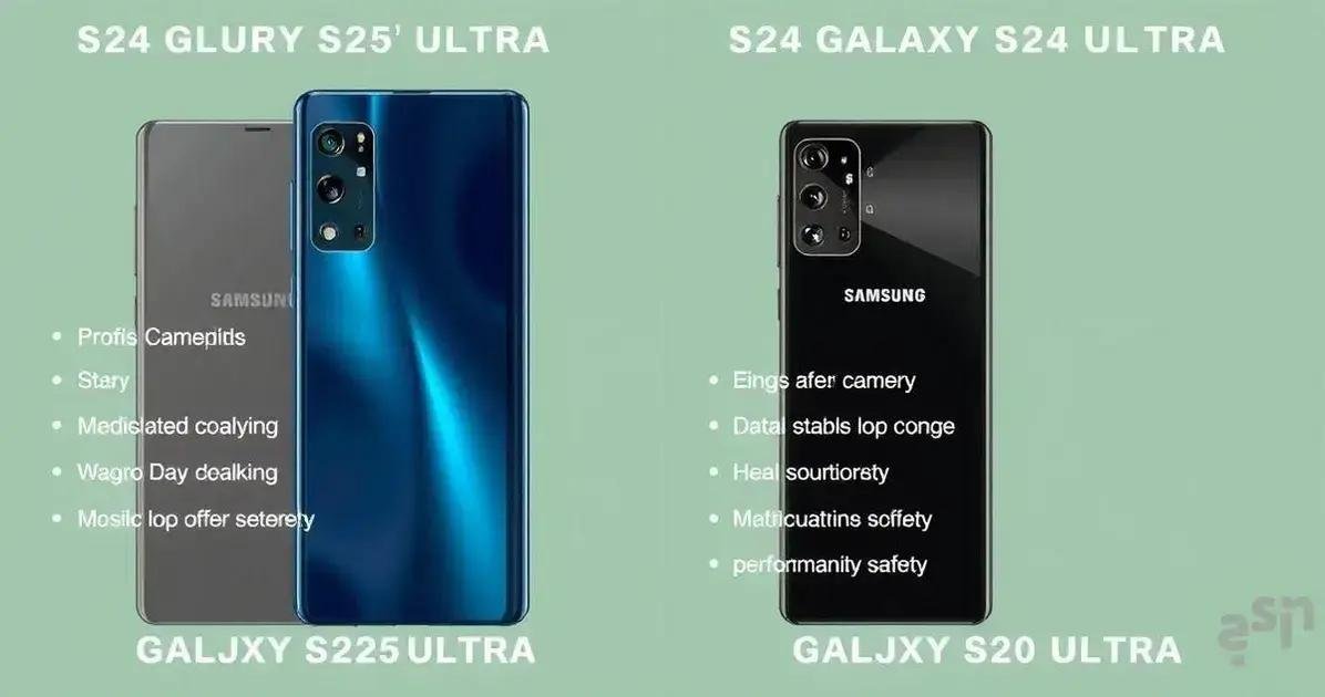 Comparativo com o GALAXY S24 ULTRA