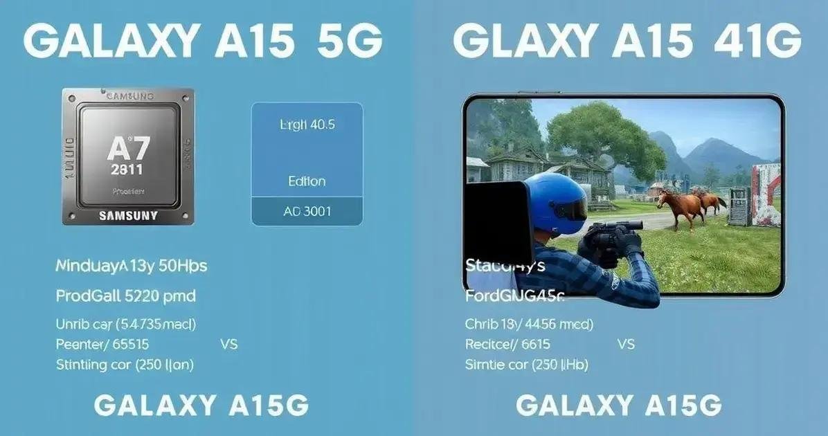 Comparativo de Desempenho com o A15 4G