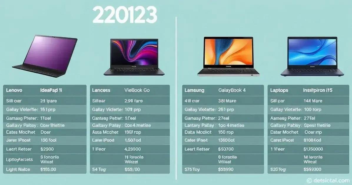 Comparativo dos melhores notebooks de 2023