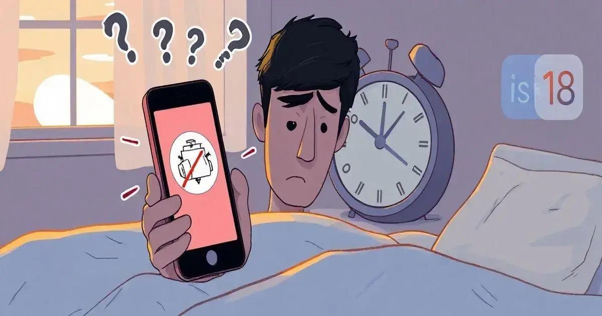 Histórico de problemas com despertadores no iPhone