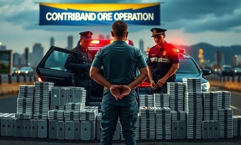 Homem é preso com R milhão em iPhones apreendidos em SP