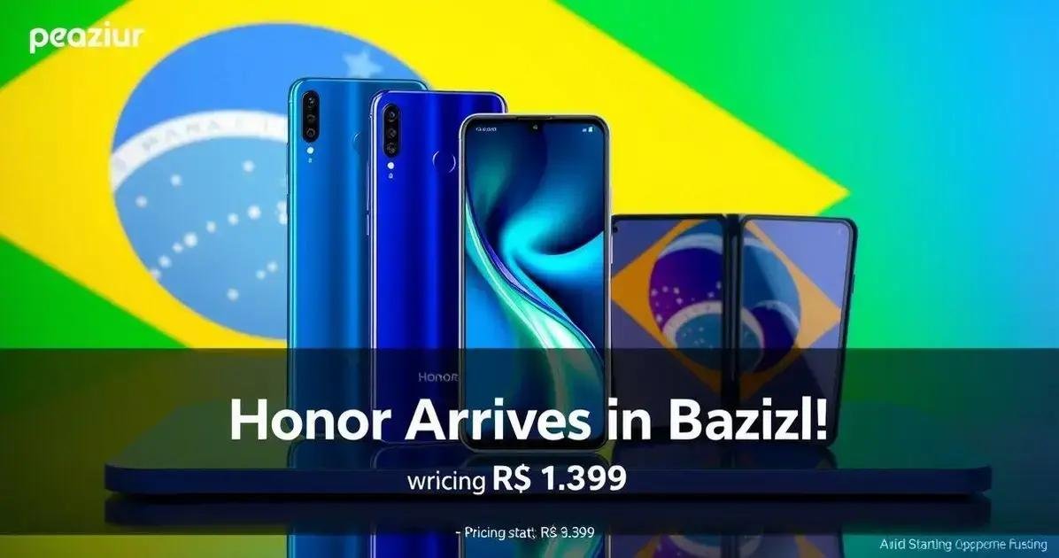 Honor Chega ao Brasil: 3 Novos Smartphones a Partir de R$ 1.399