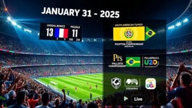 Jogos de Hoje: Onde Assistir Futebol ao Vivo (31/01/25)