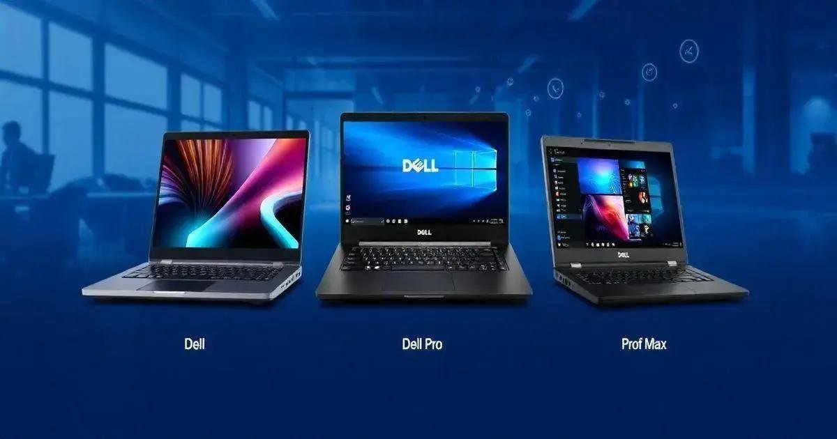 Linhas de Notebooks: Dell, Dell Pro e Dell Pro Max