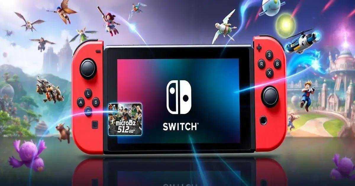 Nintendo Switch 2: Suporte a Cartões microSD Express de 512 GB