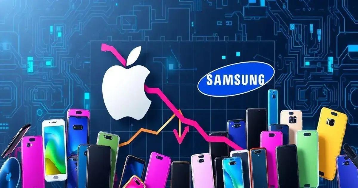 Queda nas Vendas da Apple e Samsung