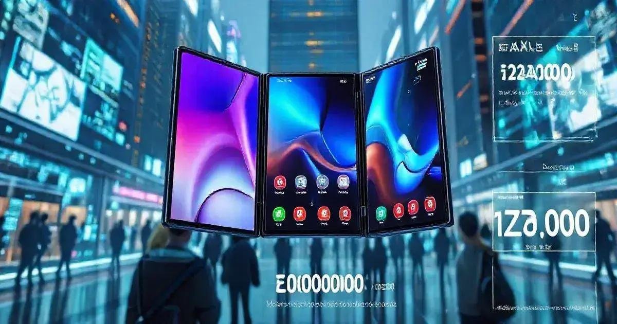 Samsung Lança Celular Dobrável Triplo de 10″ e Espera Vender 200 Mil