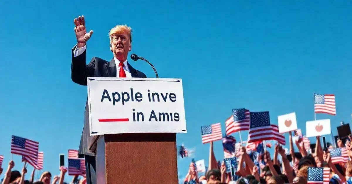 Tim Cook e Donald Trump: Promessa de Investimento da Apple nos EUA