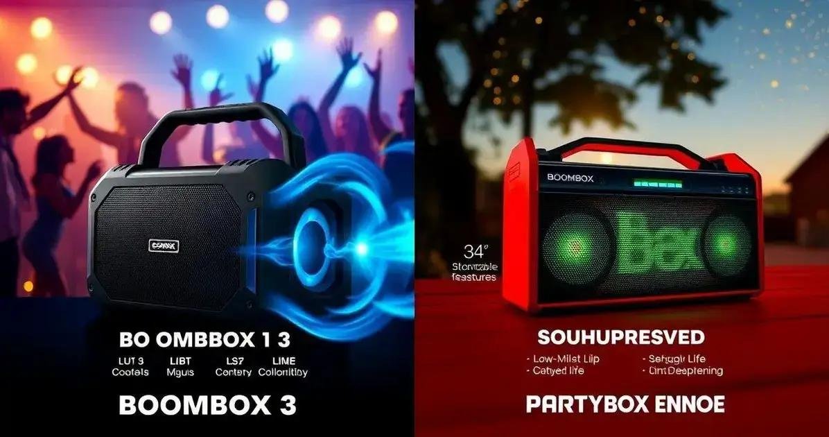 Comparação com Partybox Encore