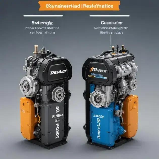 Comparativo entre motorização e desempenho