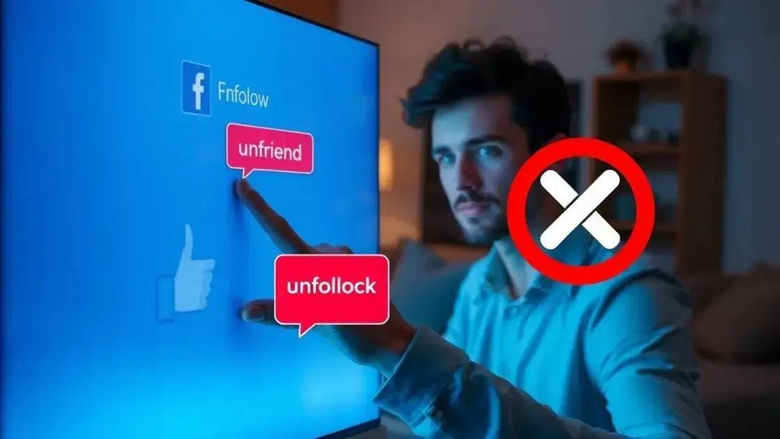 Diferenças entre deixar de seguir, desfazer amizade e bloquear