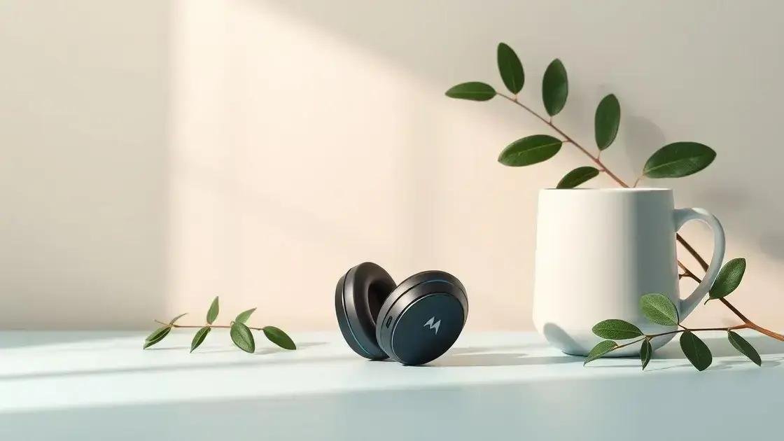 Fones de ouvido Moto Buds 85 em promoção na Amazon por R$ 165