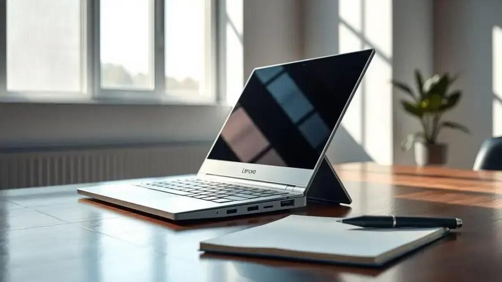 Lenovo apresenta notebook inovador com tela dobrável para cima