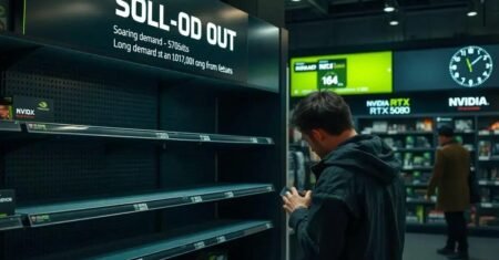 NVIDIA RTX 5080 e 5090: Esgotadas e Reposição Demorada