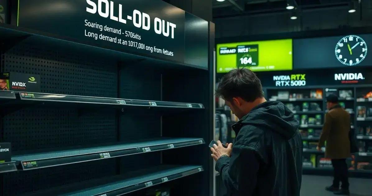 NVIDIA RTX 5080 e 5090: Esgotadas e Reposição Demorada