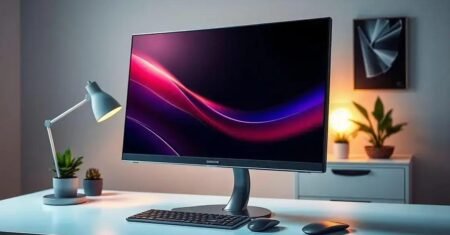 Samsung lança monitor Odyssey G5 2025 no Brasil com display curvado