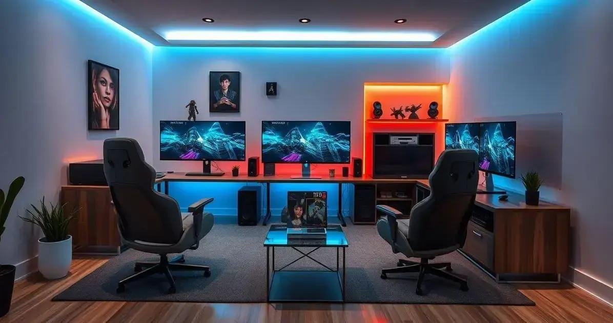 Tendências de design para setups gamers em 2025