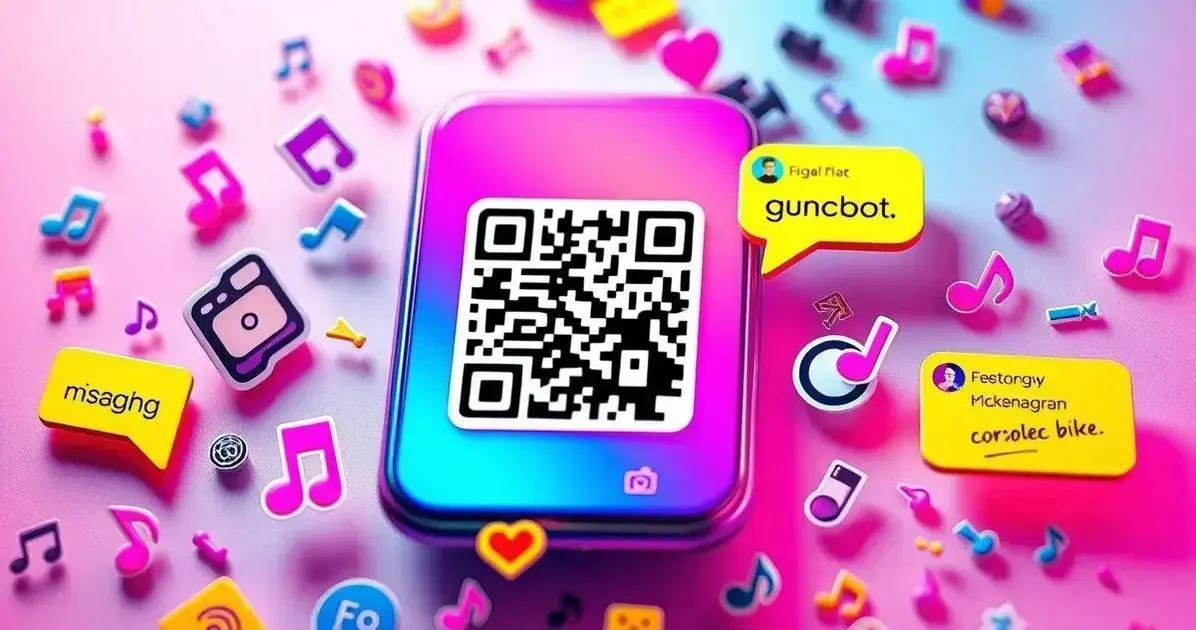 Uso de QR Code e Stickers de música