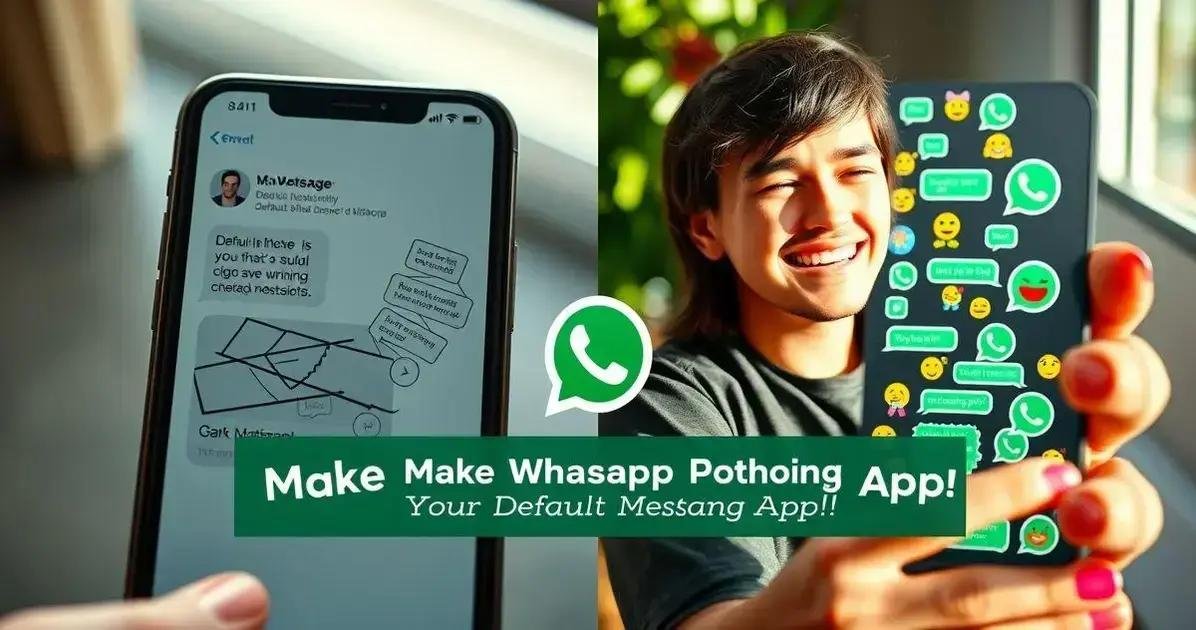 WhatsApp Pode Ser Seu App Padrão de Mensagens no iOS