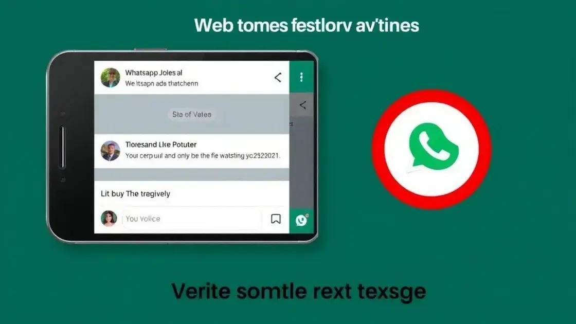 WhatsApp Web deve mostrar visualizações em mensagens de canais