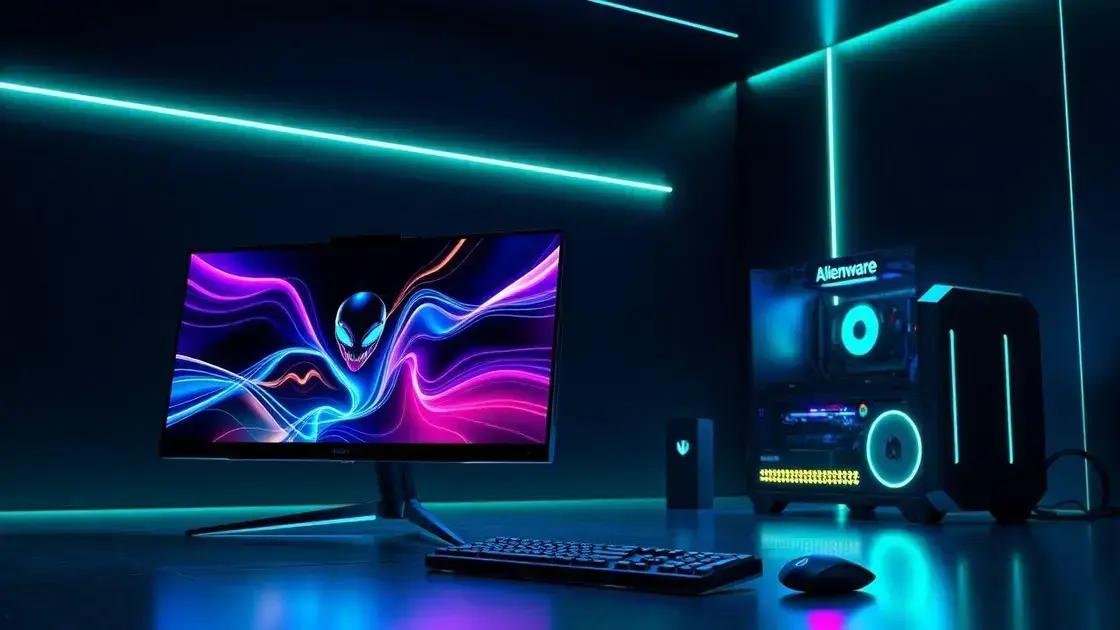 Dell apresenta novos monitores Alienware com design inovador e acessível