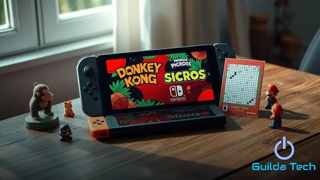 Donkey Kong e Mario's Picross são os novos jogos do Switch Online