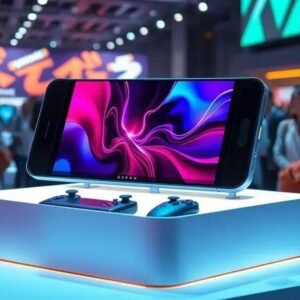 Samsung apresenta console portátil com tela dobrável na MWC 2025