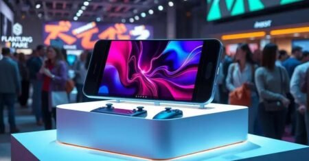 Samsung apresenta console portátil com tela dobrável na MWC 2025