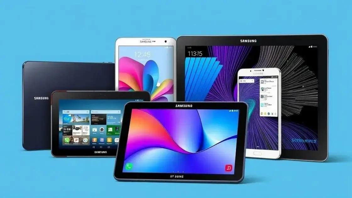 Tablets incríveis da Samsung em 2025: descubra o seu ideal
