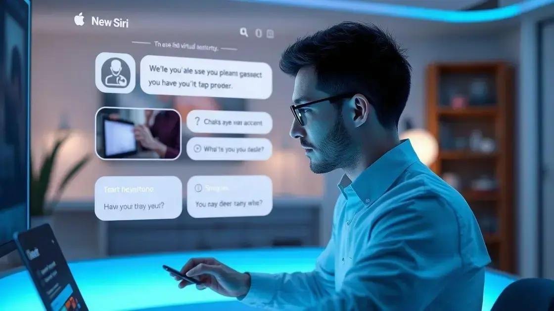 Características esperadas na nova siri com inteligência artificial