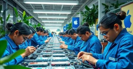 Apple planeja aumentar produção de iPhones no Brasil devido a tarifas dos EUA