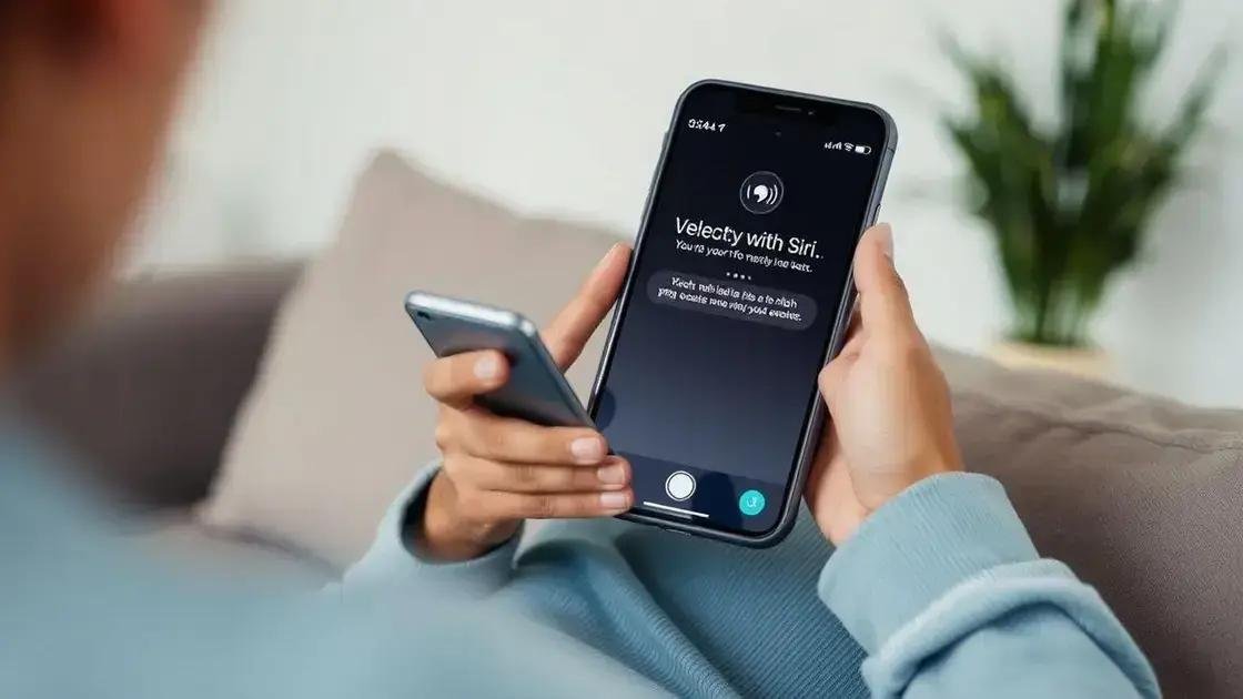 Benefícios do uso da Siri no dia a dia